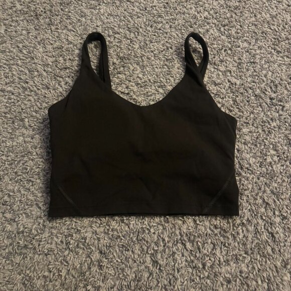 Lululemon Women's Black Crop-top - Picture 2 of 2